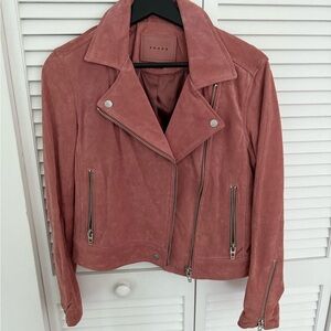 BLANKNYC pink suede jacket XS